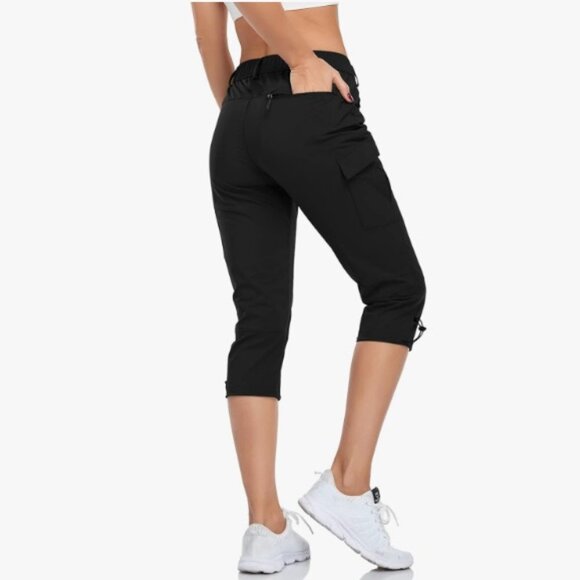 Hiking Cargo Pants Quick Dry Outdoor Camping Capris Water Resistant UPF 50 - Picture 5 of 7